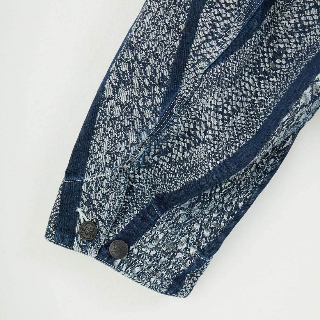 Needles [ニードルズ] パイソン柄ショートカバーオールジャケット [QV165] A INDIGO