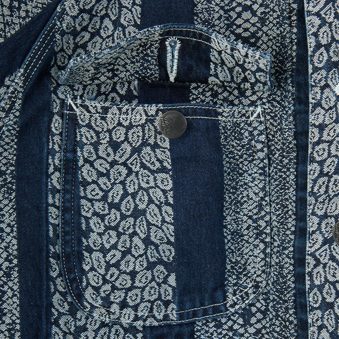 Needles [ニードルズ] パイソン柄ショートカバーオールジャケット [QV165] A INDIGO