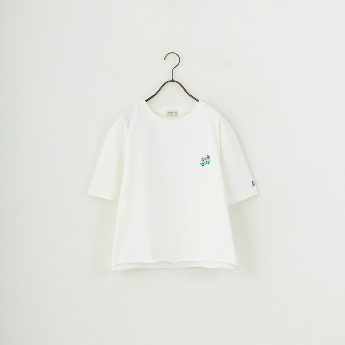 The Endless Summer [エンドレスサマー] 別注 BUHIワンポイントロゴ刺繍Tシャツ [FH-25574510-JF] WHITE