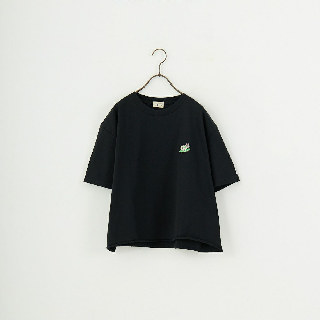 The Endless Summer [エンドレスサマー] 別注 BUHIワンポイントロゴ刺繍Tシャツ [FH-25574510-JF] BLACK