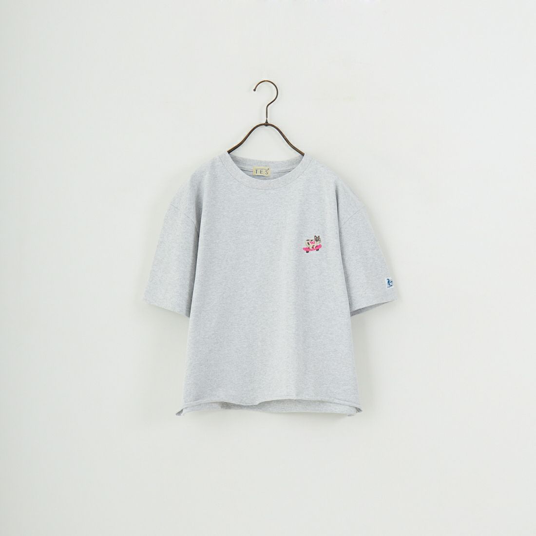 The Endless Summer [エンドレスサマー] 別注 BUHIワンポイントロゴ刺繍Tシャツ [FH-25574510-JF] MIX GRAY