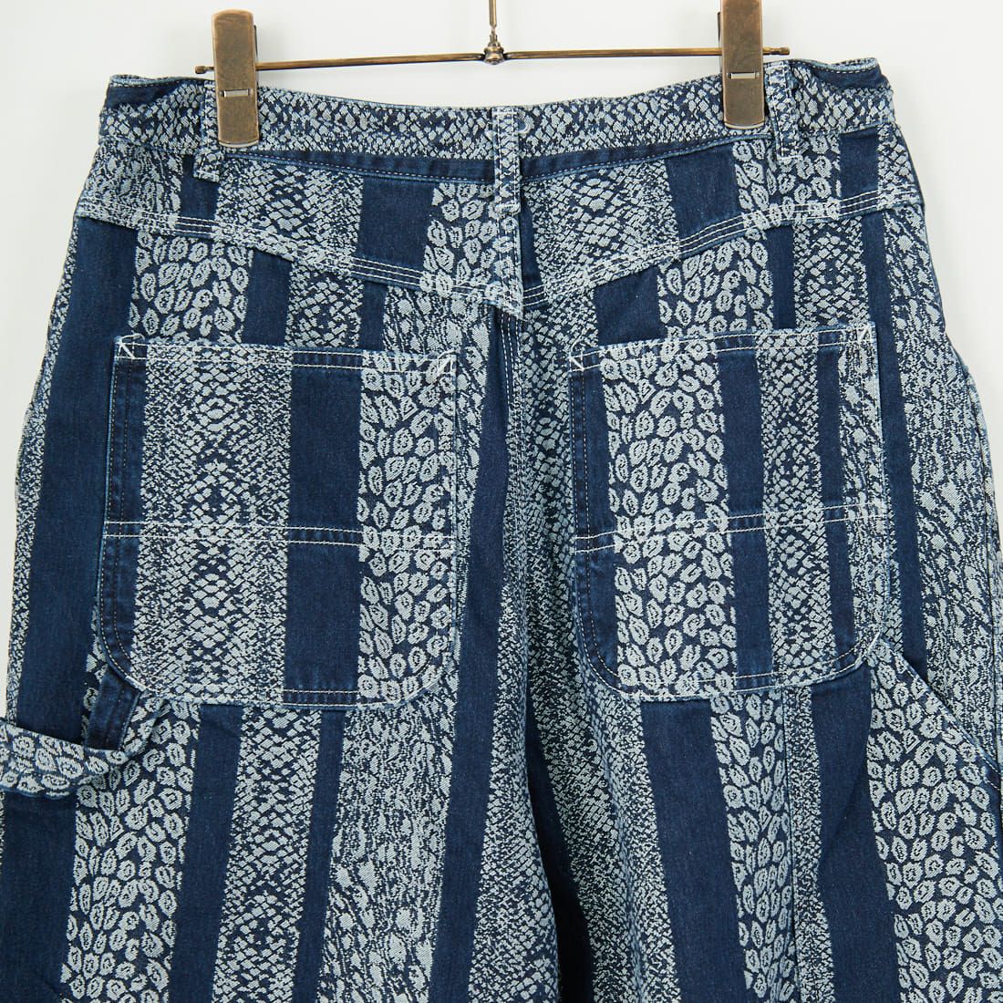 新品❗️Needles H.D. デニムパンツ Python パイソンQV167 Needles [ニードルズ] パイソン柄デニムペインターヒザデル