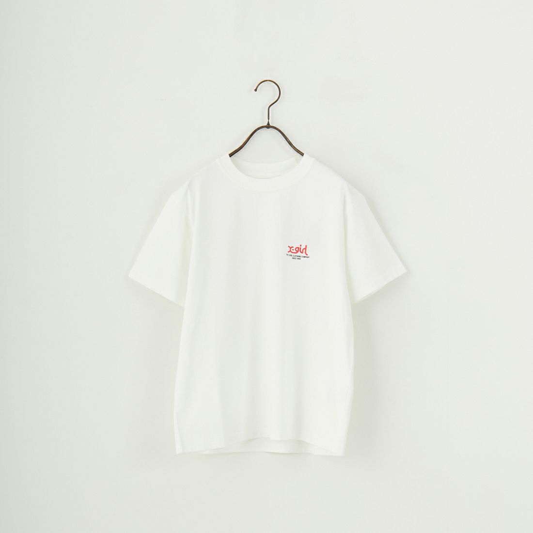 X-girl [エックスガール] ドリッピングペイントロゴ ショートスリーブTシャツ [105251011010] WHITE
