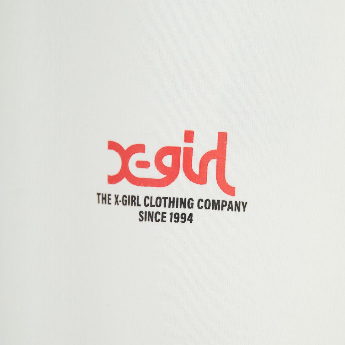 X-girl [エックスガール] ドリッピングペイントロゴ ショートスリーブTシャツ [105251011010] WHITE