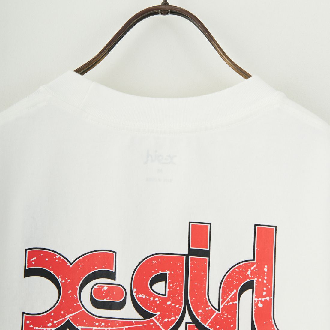 X-girl [エックスガール] ドリッピングペイントロゴ ショートスリーブTシャツ [105251011010] WHITE