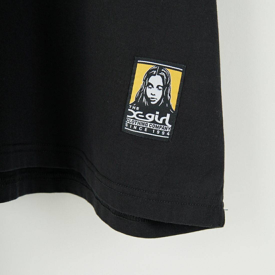 X-girl [エックスガール] ナンバリング ショートスリーブ ビッグTシャツドレス [105251041004] BLACK
