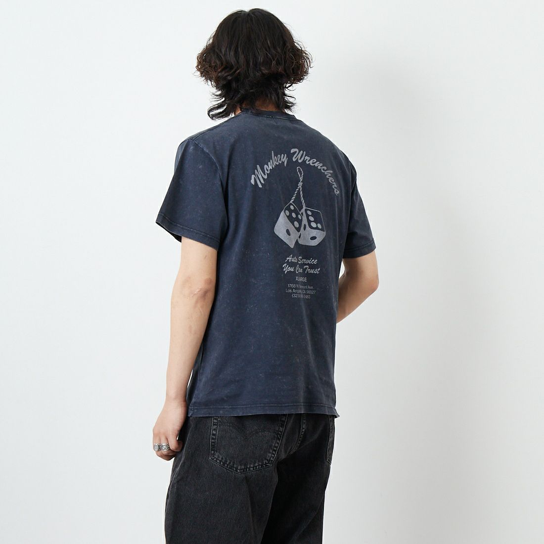 BLACK&&モデル身長：179cm 着用サイズ：M&&