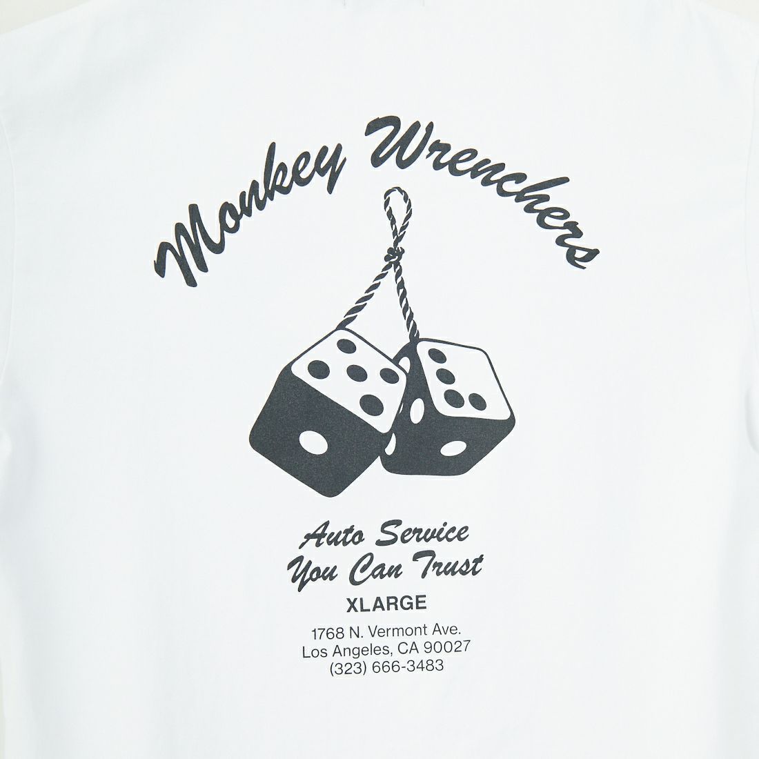 XLARGE [エクストララージ] モンキーレンチャーズ ショートスリーブTシャツ [101252011043] WHITE