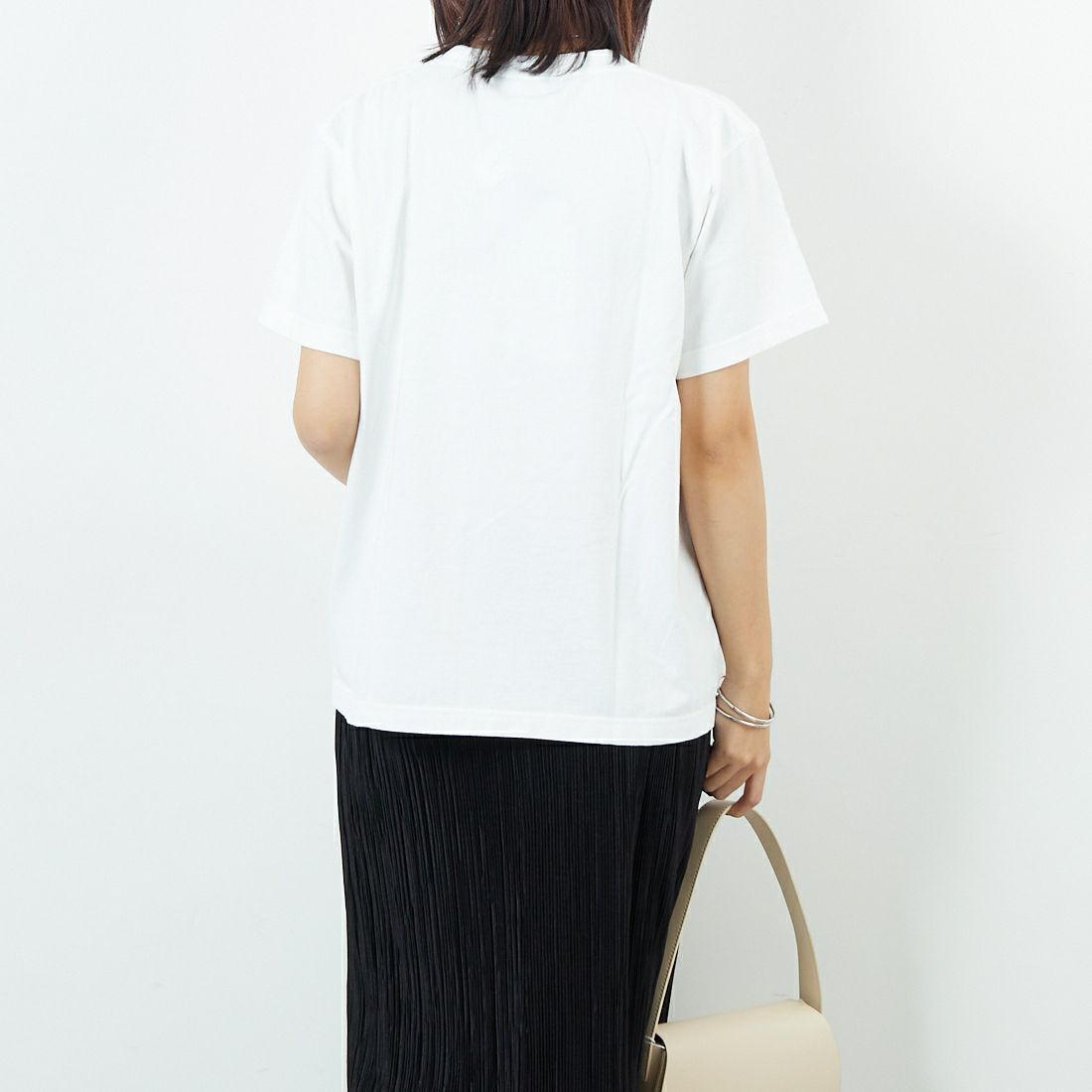 WORN FREE [ウォーン フリー] ブロンディTシャツ LAMF [WFR-VTG-000020] 01 WHITE &&モデル身長：167cm 着用サイズ：S&&