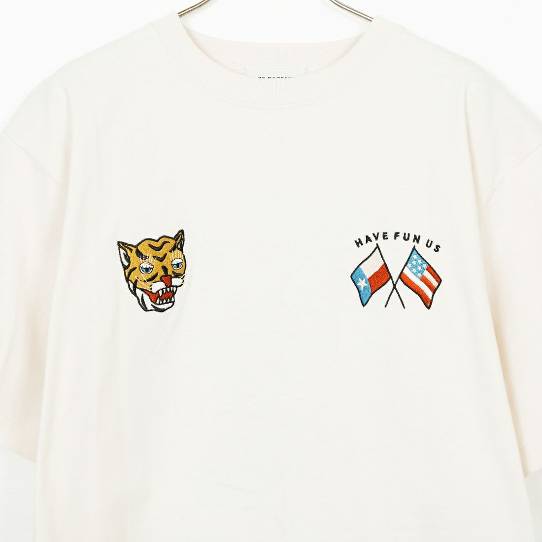 33Degrees [サーティスリーディグリーズ] 刺繍Tシャツ [TDR-252-019] 06 OFFﾄﾗ