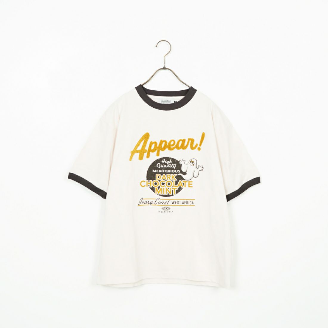 33Degrees [サーティスリーディグリーズ] 刺繍リンガーTシャツ [TDR-252-020] 80 CH BEER