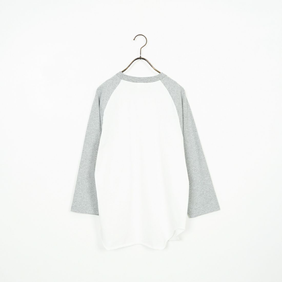 WALLA WALLA SPORT [ワラワラスポーツ] 7分袖2トーンベースボールTシャツ [3-4-BASEBALL-TEE-2-T] WHT/H.GRY