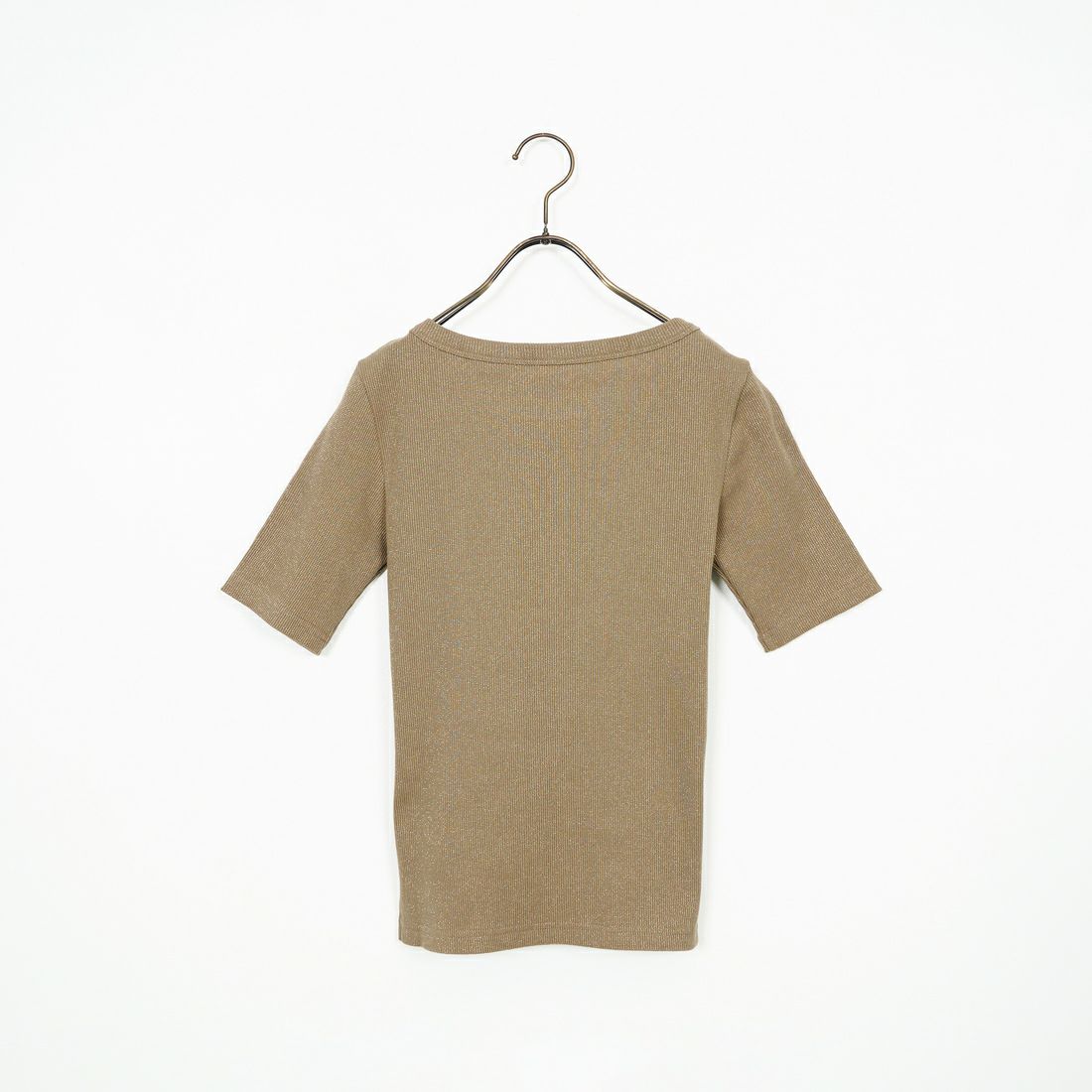 Jeans Factory Clothes [ジーンズファクトリークローズ] ミックスラメ テレコTシャツ [21255055] 035 ﾓｶ