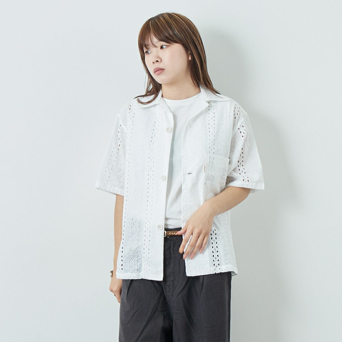 WHITE&&モデル身長：167cm 着用サイズ：F&&