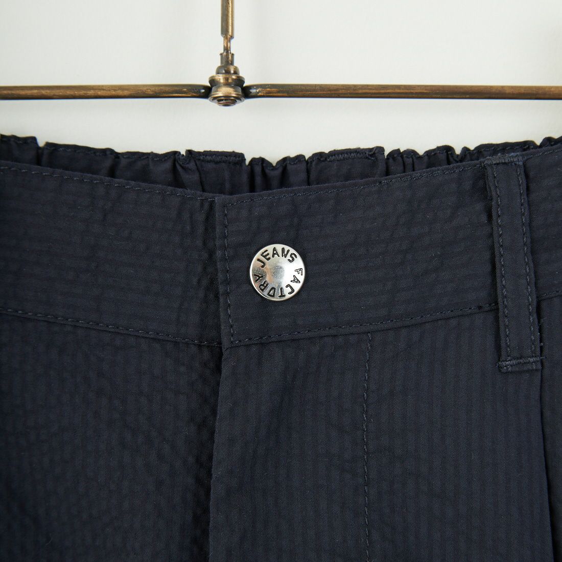 Jeans Factory Clothes [ジーンズファクトリークローズ] クールマックス サッカー1Pイージートラウザー [JFC-252-006] BLKｽﾄﾗｲﾌﾟ