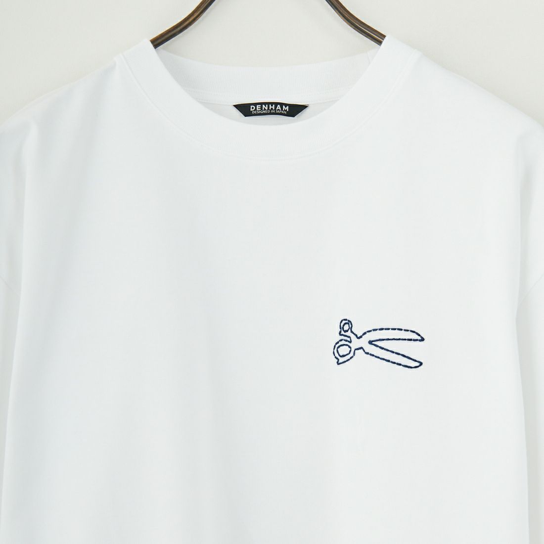 DENHAM [デンハム] ショートスリーブ Tシャツ [CHAIN-TEE] WHITE