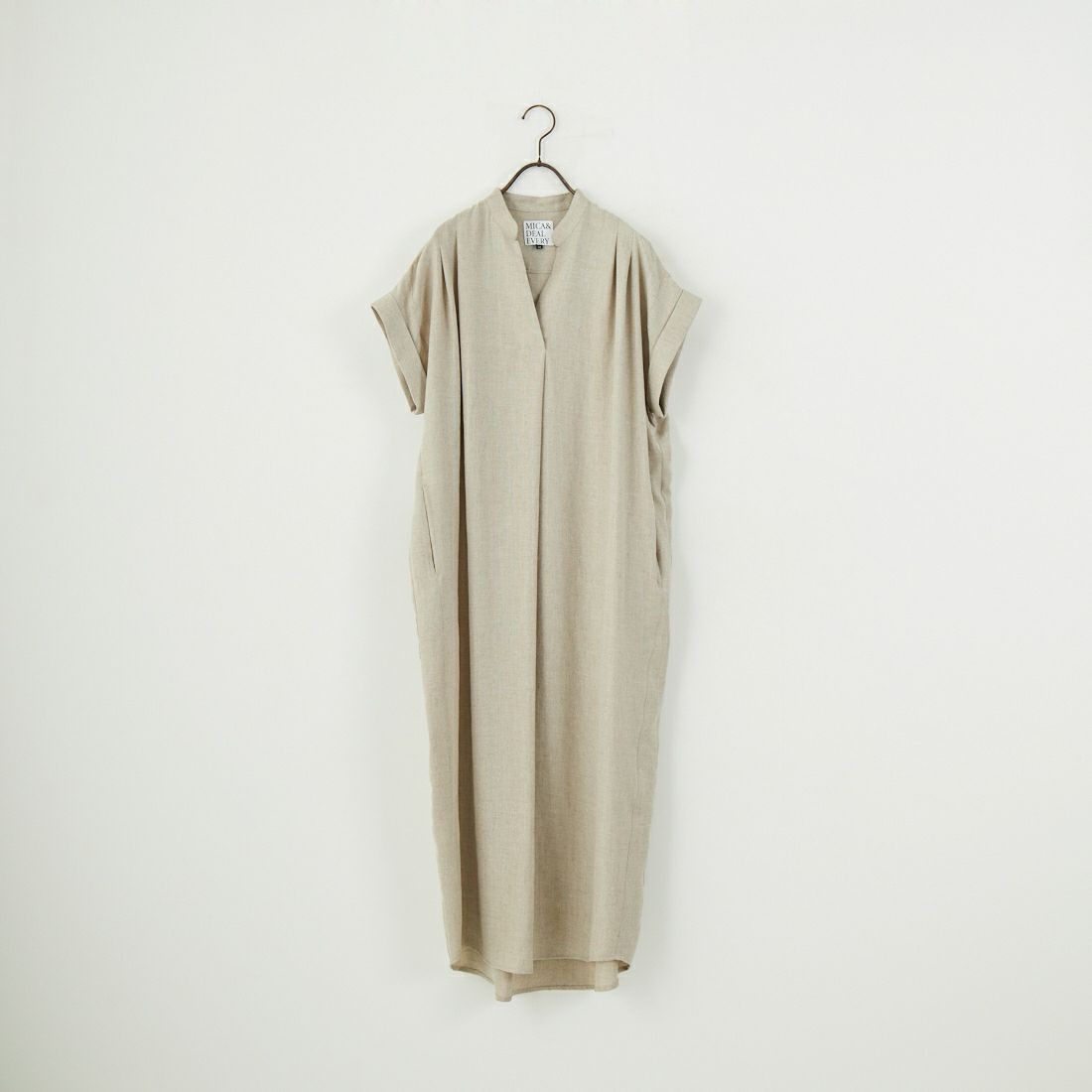 MICA&DEAL [マイカアンドディール] タックショルダーワンピース [0125204118] BEIGE
