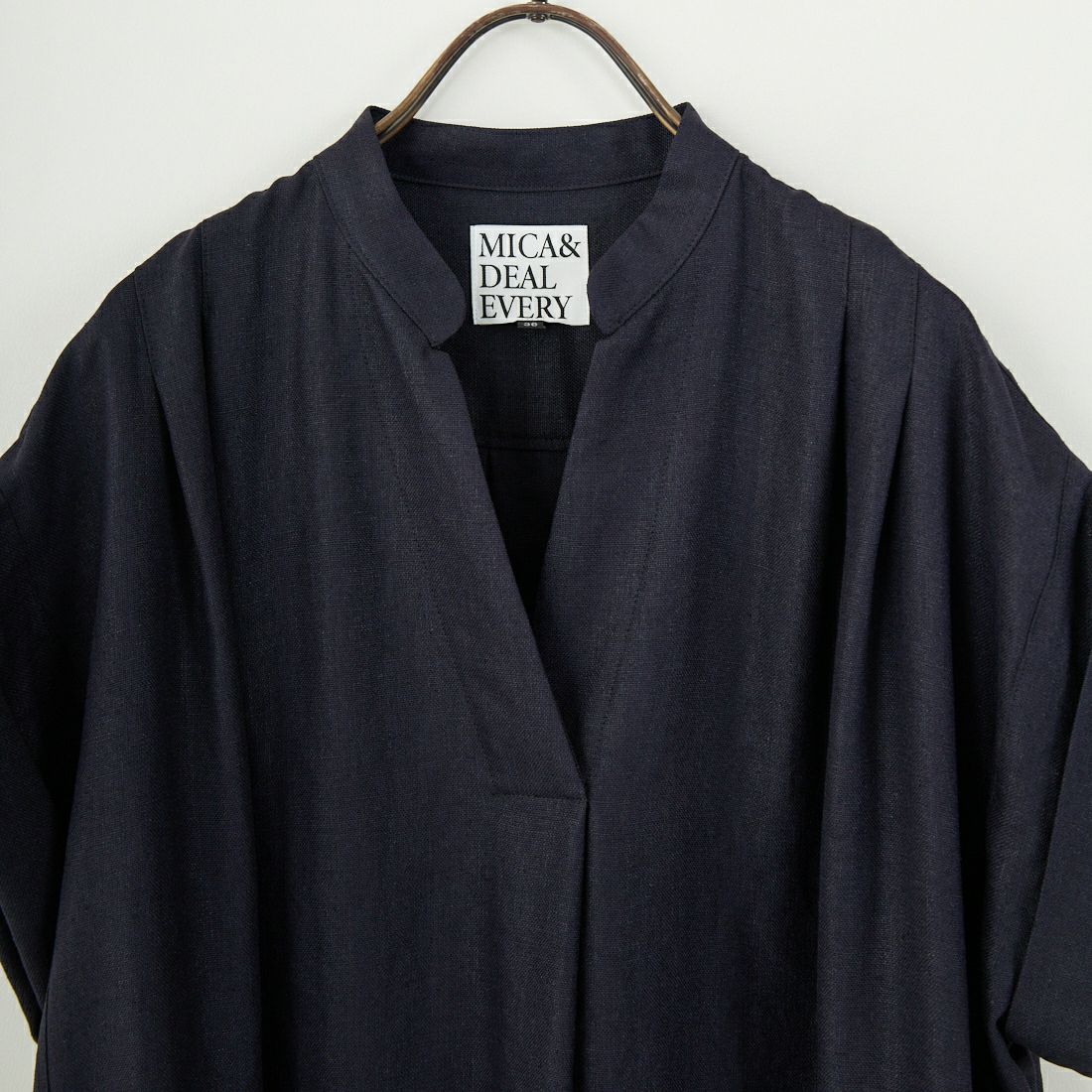 MICA&DEAL [マイカアンドディール] タックショルダーワンピース [0125204118] D/NAVY