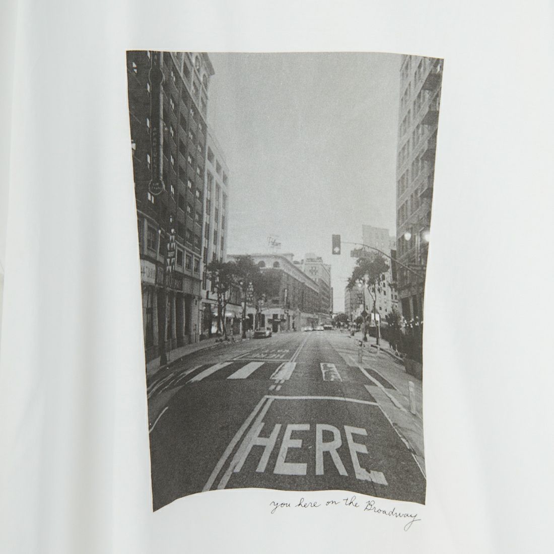MICA&DEAL [マイカアンドディール] シティフォトプリントTシャツ [0125209136] WHITE