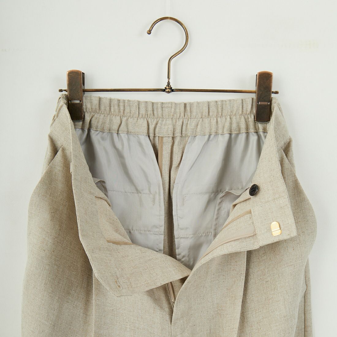 MICA&DEAL [マイカアンドディール] ハイウエストコクーンパンツ [0125203117] BEIGE
