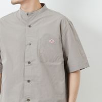 DANTON [ダントン] コットンリネン バンドカラーシャツ [JD