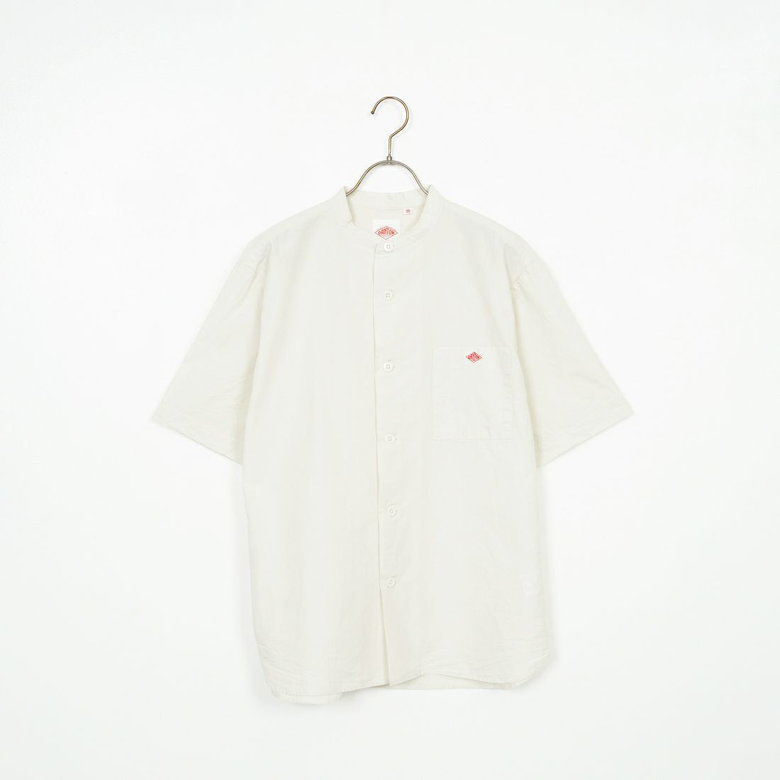 DANTON [ダントン] コットンリネン バンドカラーシャツ [JD-3788SCL] IVORY