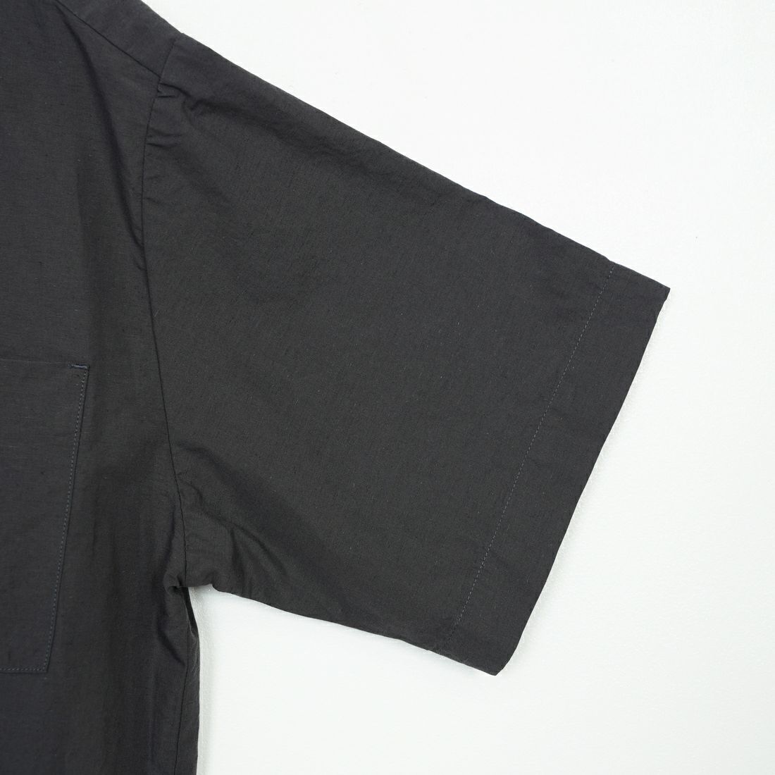 DANTON [ダントン] コットンリネン バンドカラーシャツ [JD-3788SCL] CHARCOAL