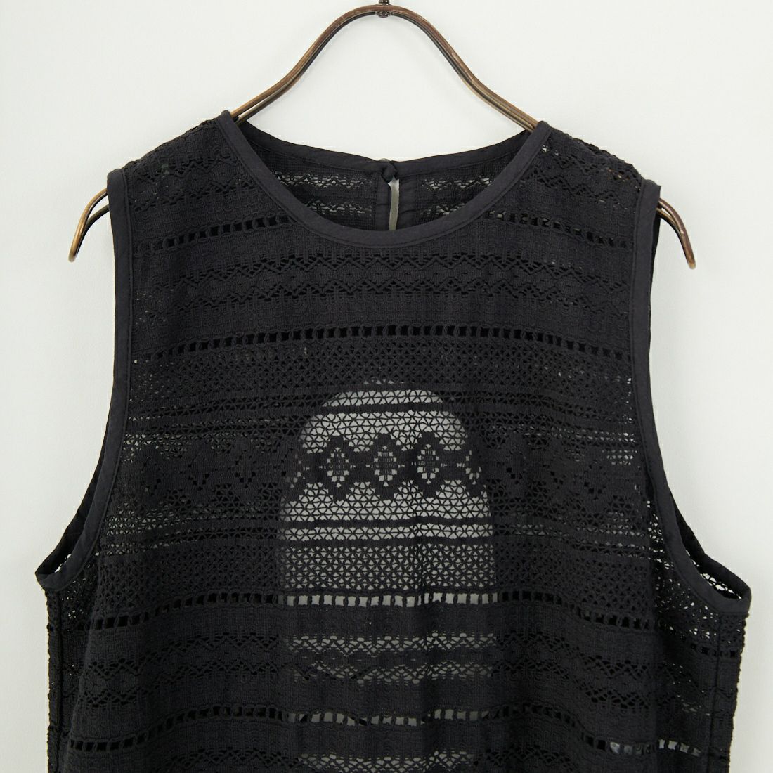 Jf Ready Made [ジェイエフレディメイド] コットンレースロングワンピース [25336-BH] BLACK
