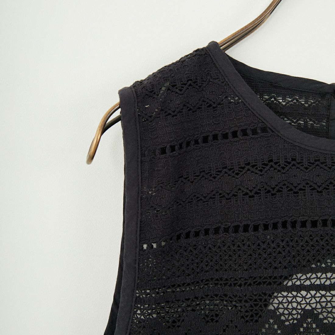Jf Ready Made [ジェイエフレディメイド] コットンレースロングワンピース [25336-BH] BLACK