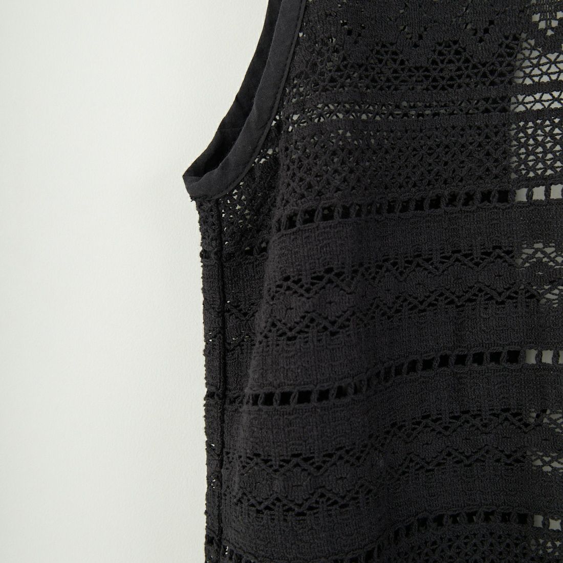 Jf Ready Made [ジェイエフレディメイド] コットンレースロングワンピース [25336-BH] BLACK