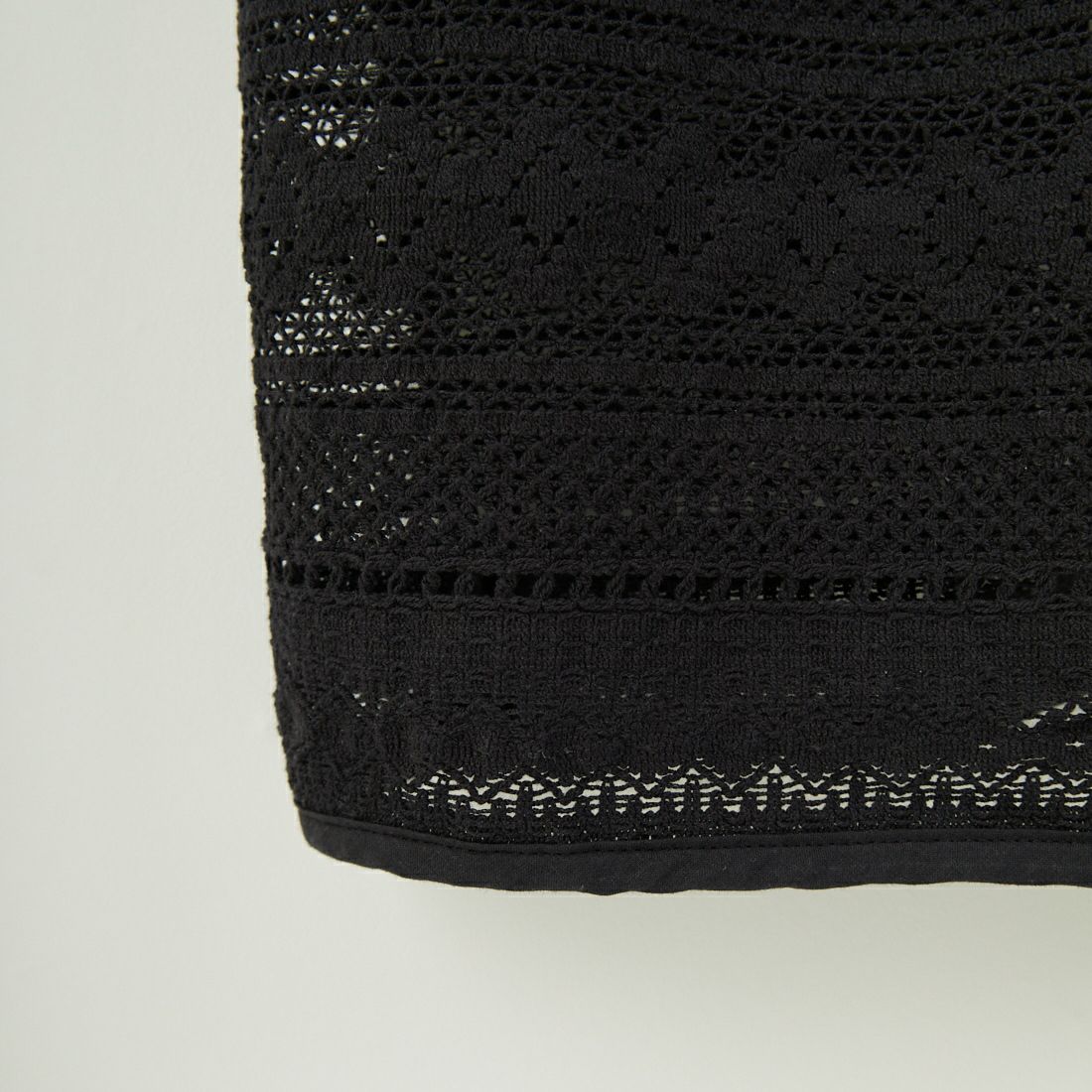 Jf Ready Made [ジェイエフレディメイド] コットンレースロングワンピース [25336-BH] BLACK