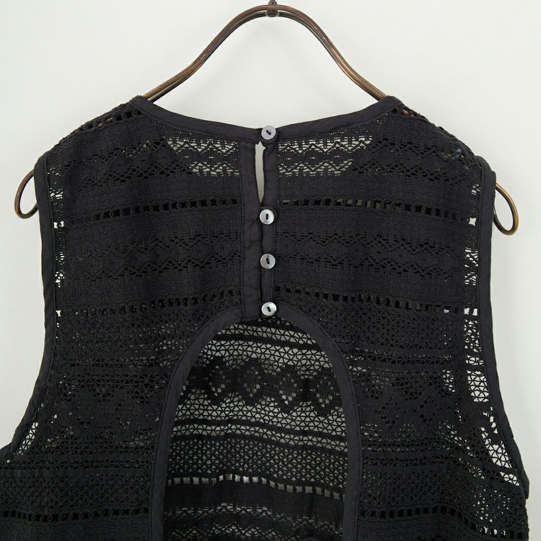 Jf Ready Made [ジェイエフレディメイド] コットンレースロングワンピース [25336-BH] BLACK