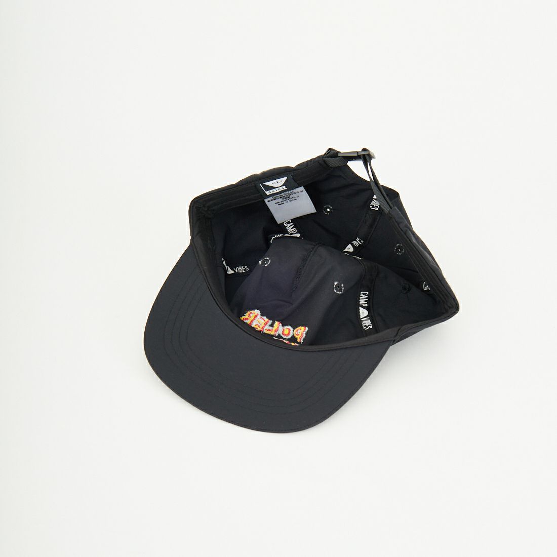 POLeR [ポーラー] フェスティバル 刺繍ナイロンキャップ [251MCV0089] BLACK