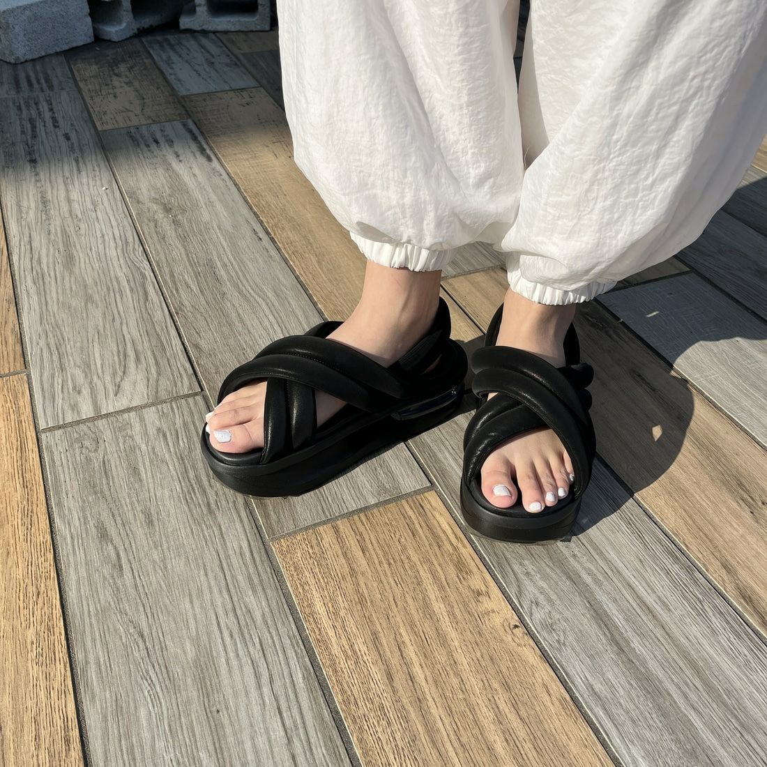 NIKE [ナイキ] エアマックスアイラサンダル [FJ5929] 003 ﾌﾞﾗｯｸ