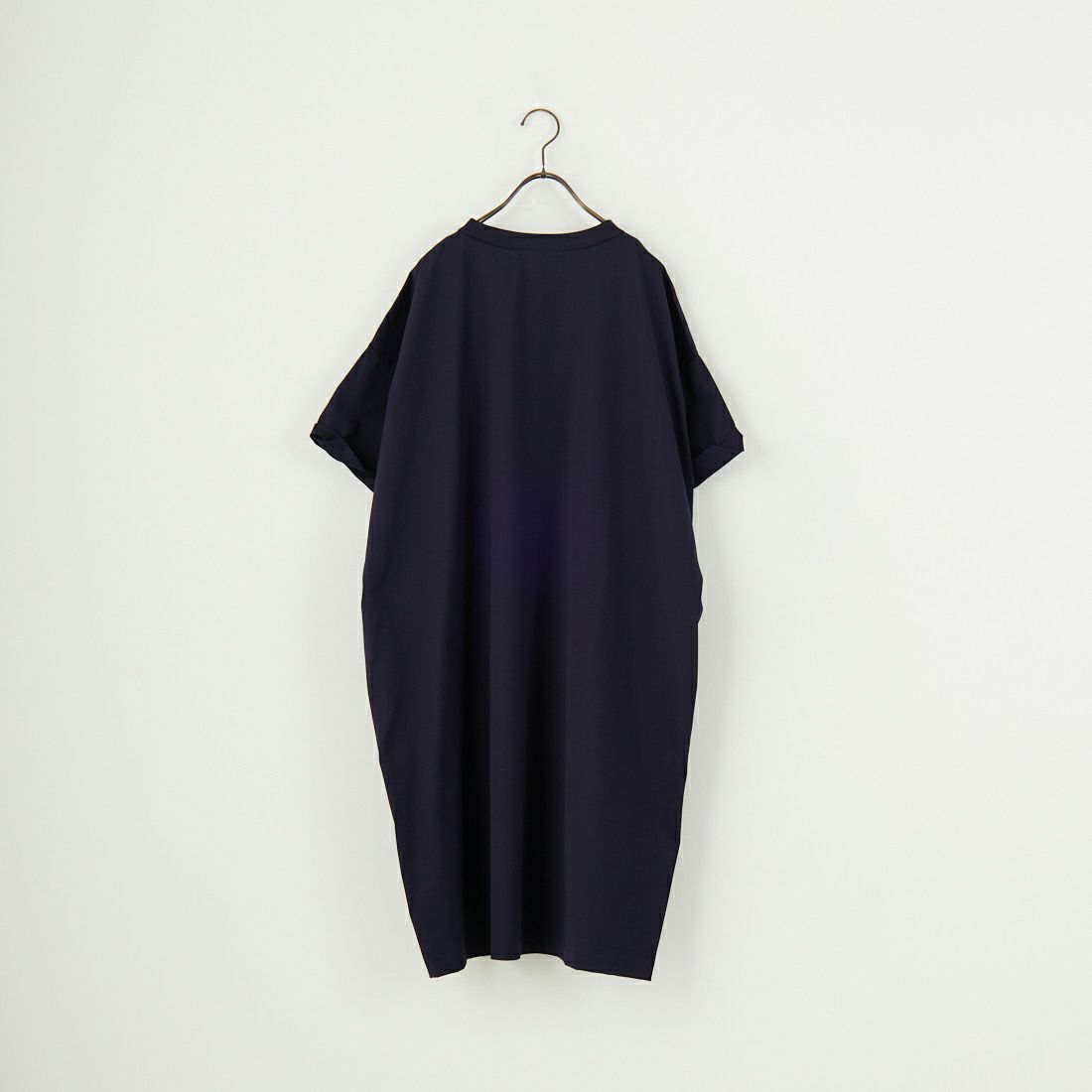 mizuiro ind [ミズイロインド] ロールアップスリーブワンピース [2-250089] 77 NAVY