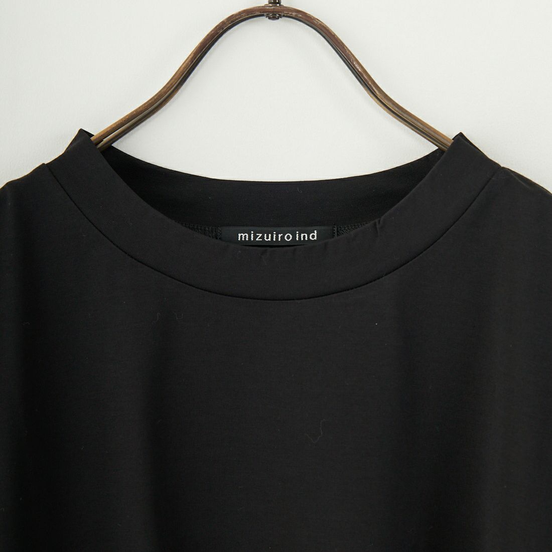 mizuiro ind [ミズイロインド] ロールアップスリーブワンピース [2-250089] 99 BLACK