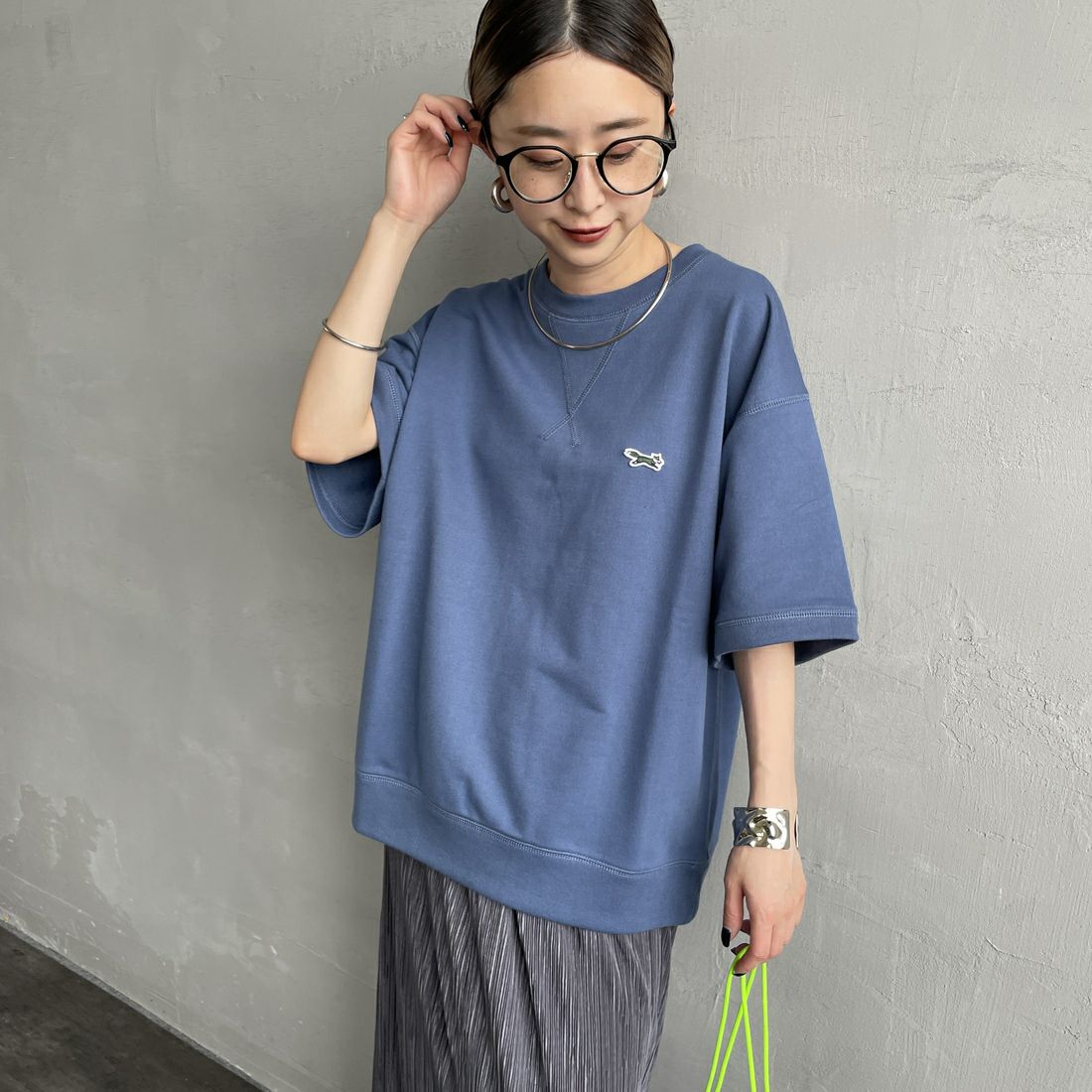 BLUE&&モデル身長：150cm 着用サイズ：S&&
