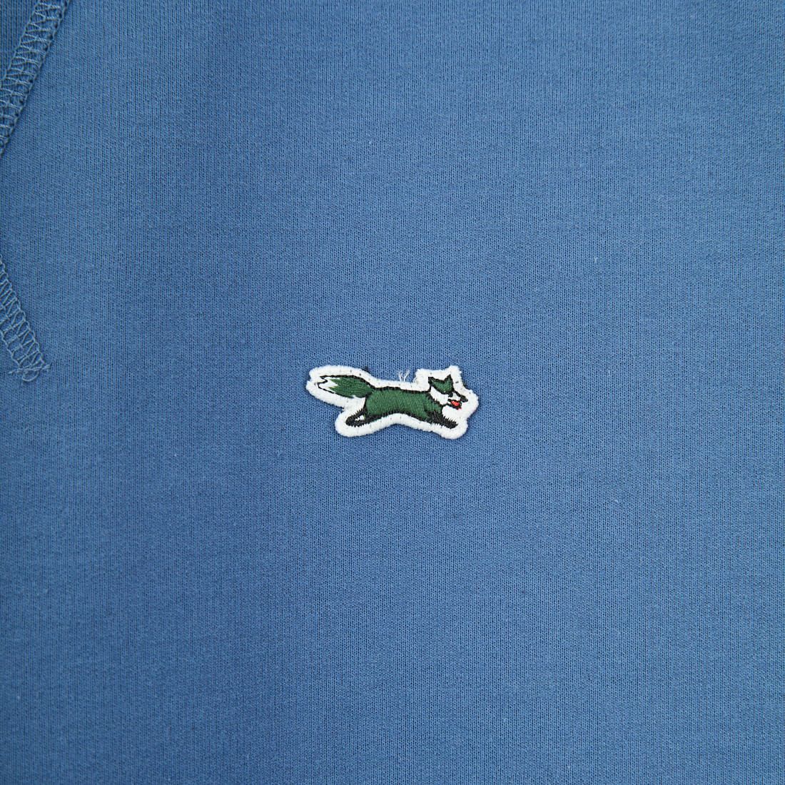 THE FOX [ザフォックス] 別注 ワンポイントロゴワッペン ミニ裏毛 WガゼットTシャツ [JFU25SS-12-JF] BLUE