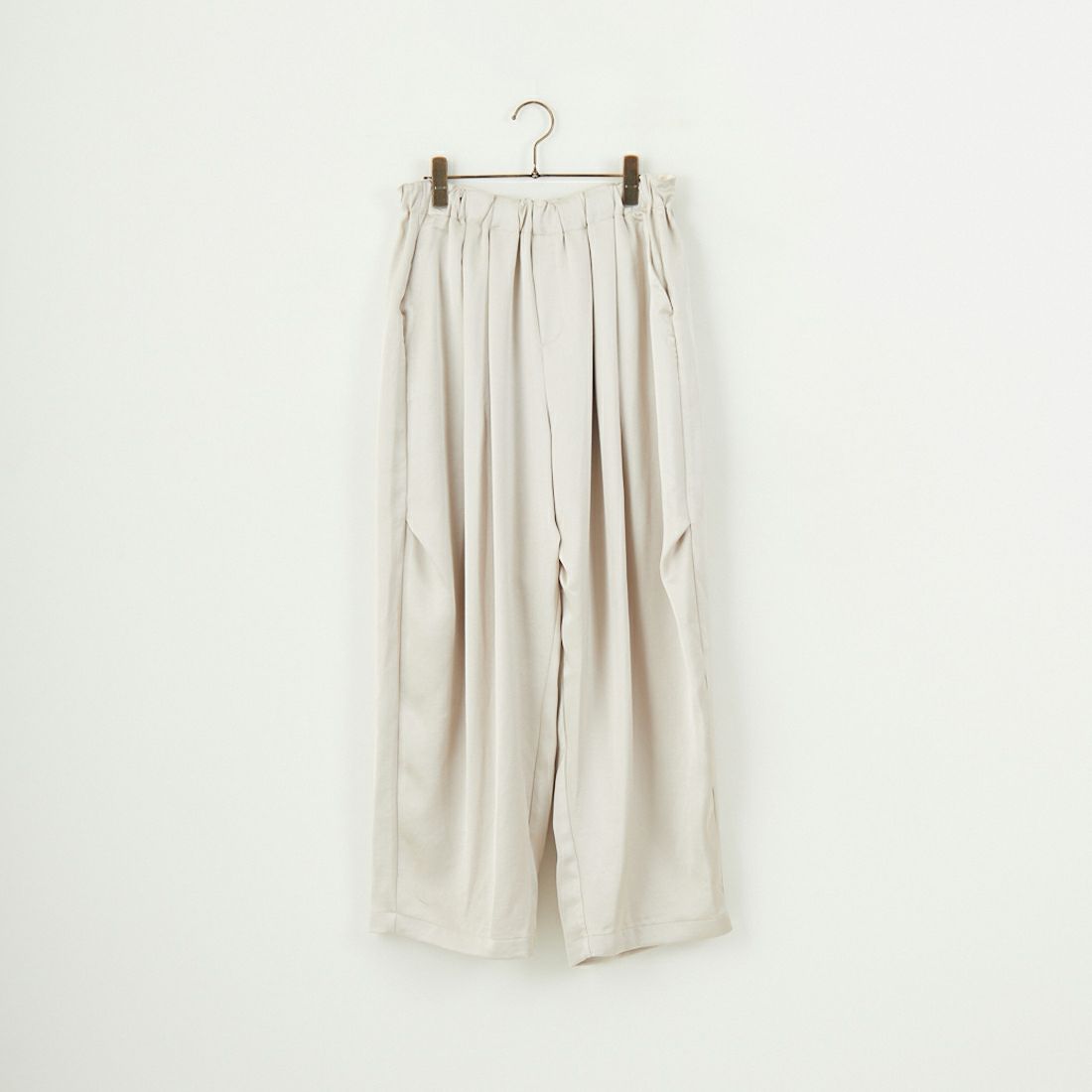 mizuiro ind [ミズイロインド] サテンワイドカーゴパンツ [2-260086] 19 L.BEIGE