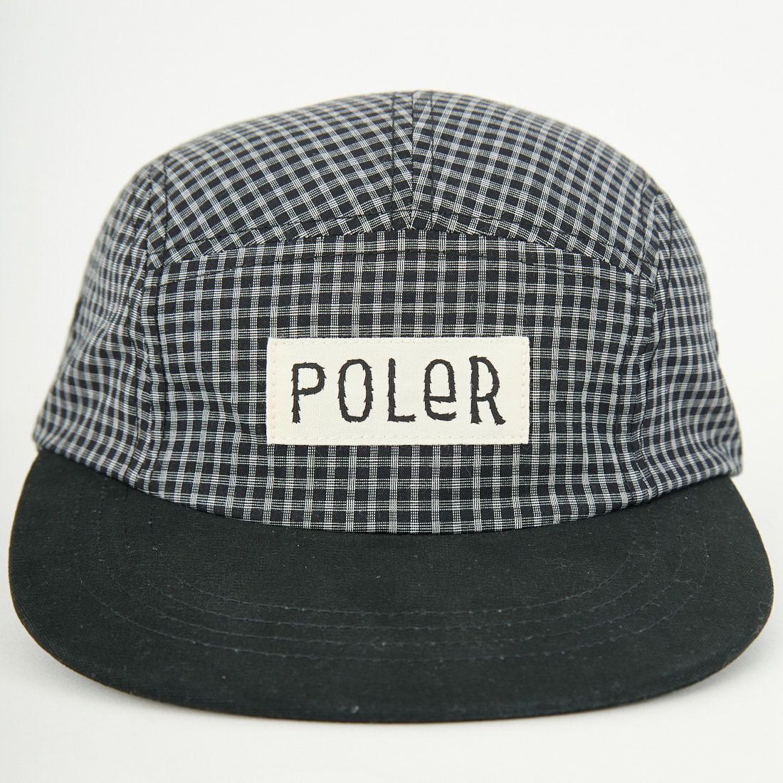 POLeR [ポーラー] チェック5パネルキャップ [251MCV0099] GRAY