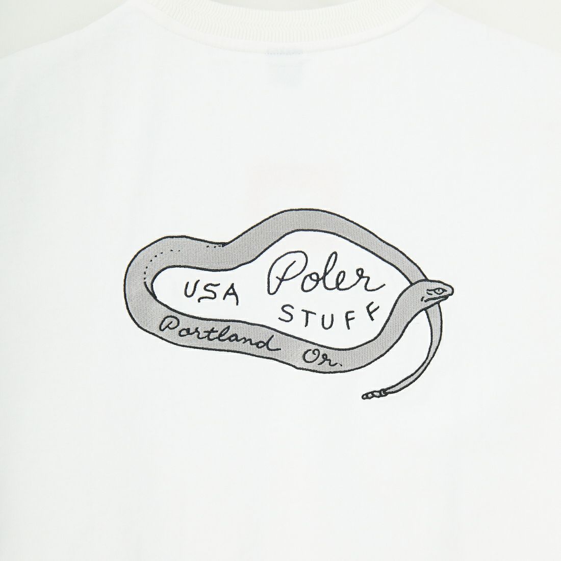 POLeR [ポーラー] ピグメントTシャツ [251MCV0057] WHITE