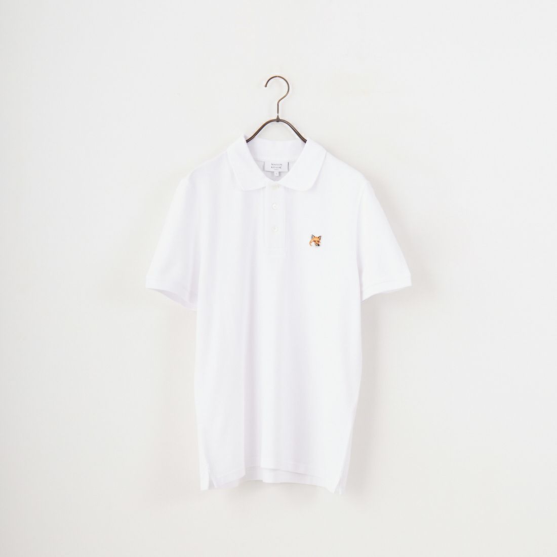 MAISON KITSUNE [メゾン キツネ] フォックスヘッド パッチ レギュラー ポロ [LM00208KJ7002] P100 WHITE