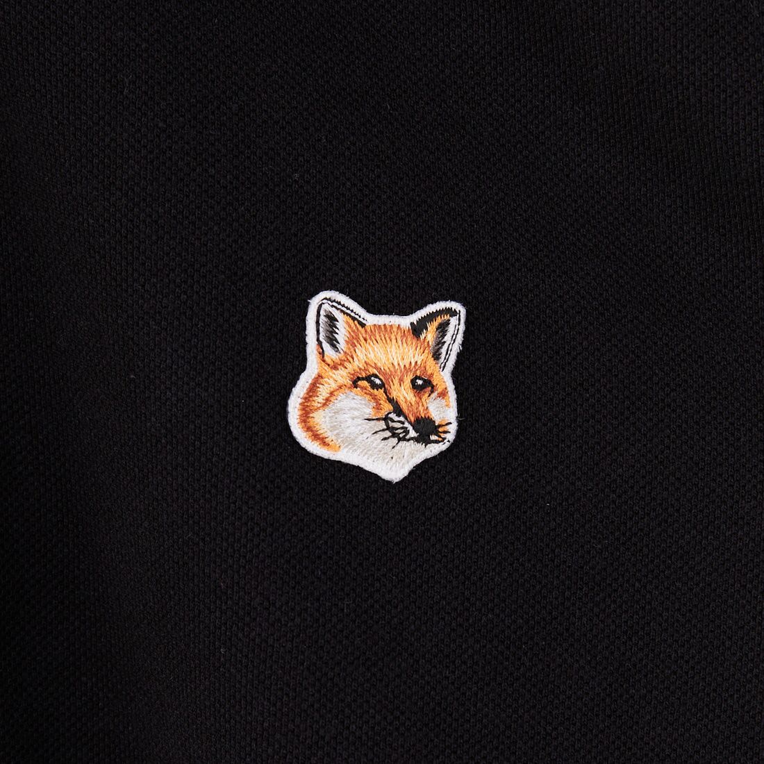 MAISON KITSUNE [メゾン キツネ] フォックスヘッド パッチ レギュラー ポロ [LM00208KJ7002] P199 BLACK