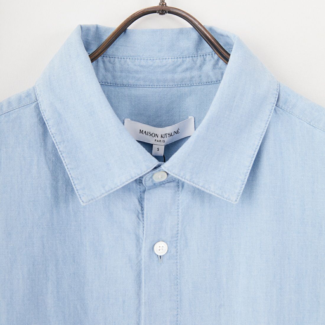 MAISON KITSUNE [メゾン キツネ] リラックス ショートスリーブ シャツ [OM00424WC5006] P470 INDIG