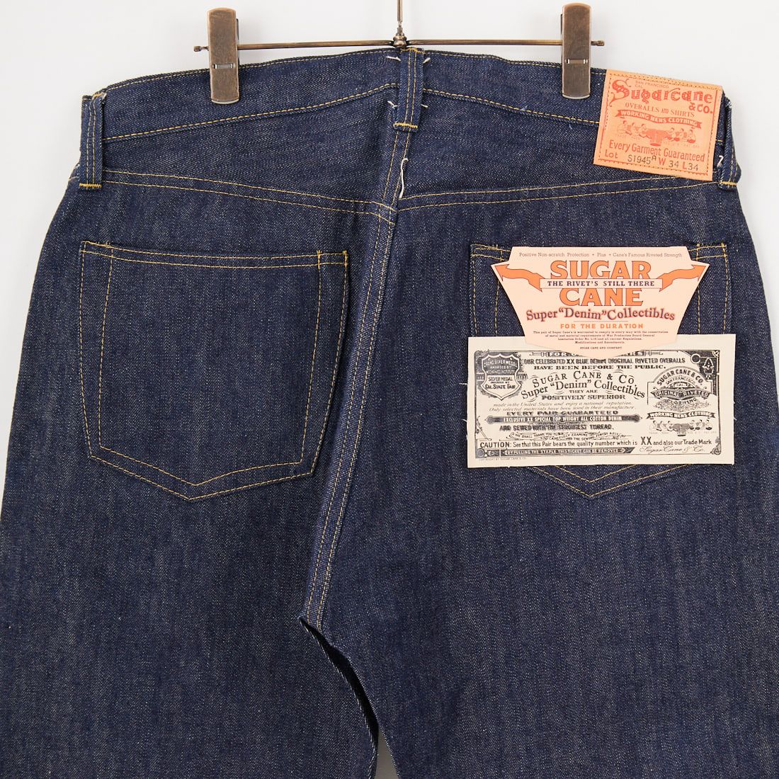 SUGAR CANE [シュガーケーン] 14ozデニム ウエストオーバーオールズ 1945年モデル [SC49001] 420 N.NVY