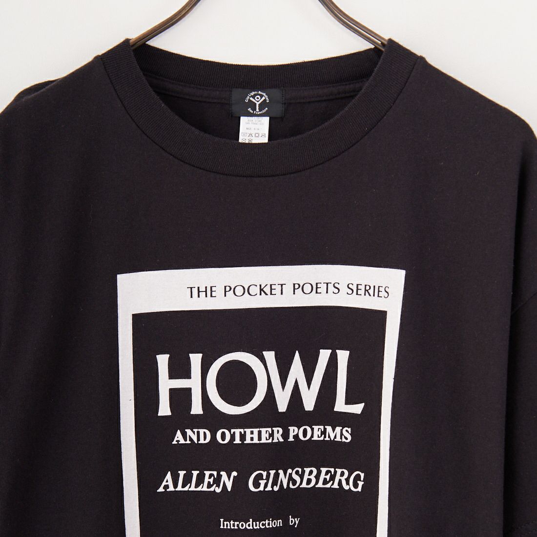 City Lights Bookstore [シティライツ ブックストア] ショートスリーブプリントTシャツ [CLBS-TEE02] HOWL/BLACK