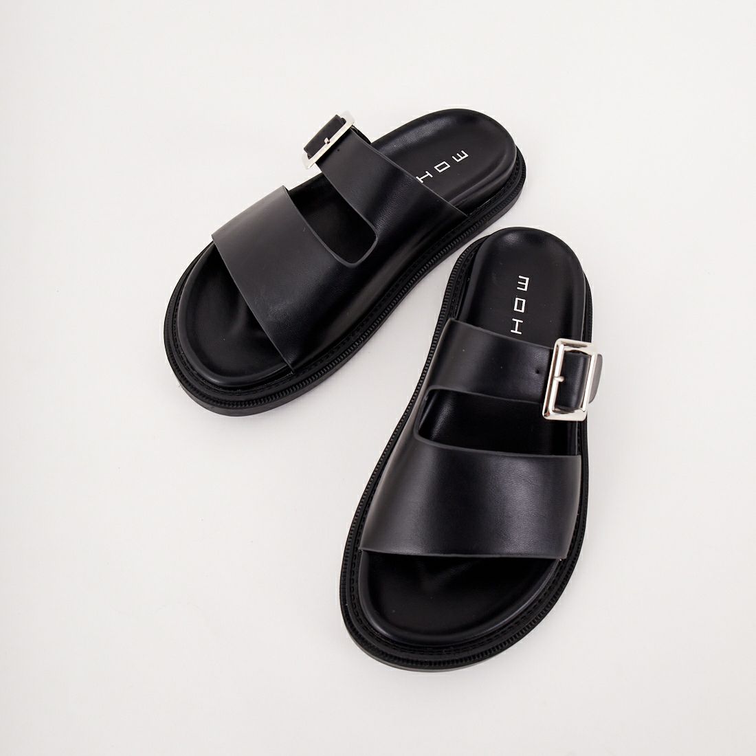 MOHI [モヒ] 2ベルトフラットサンダル [GU3-5988-1-PU] NEGRO