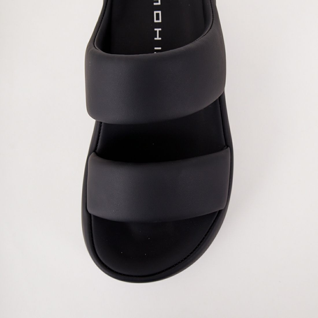MOHI [モヒ] 2ストラップ厚底サンダル [GU3-23-038-PU] BLACK/BLAC