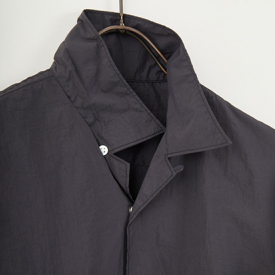 THE NORTH FACE PURPLE LABEL [ザ ノースフェイス パープルレーベル] ナイロンタフタ フィールドショートスリーブシャツ [N25SG055] AH AH GRAY