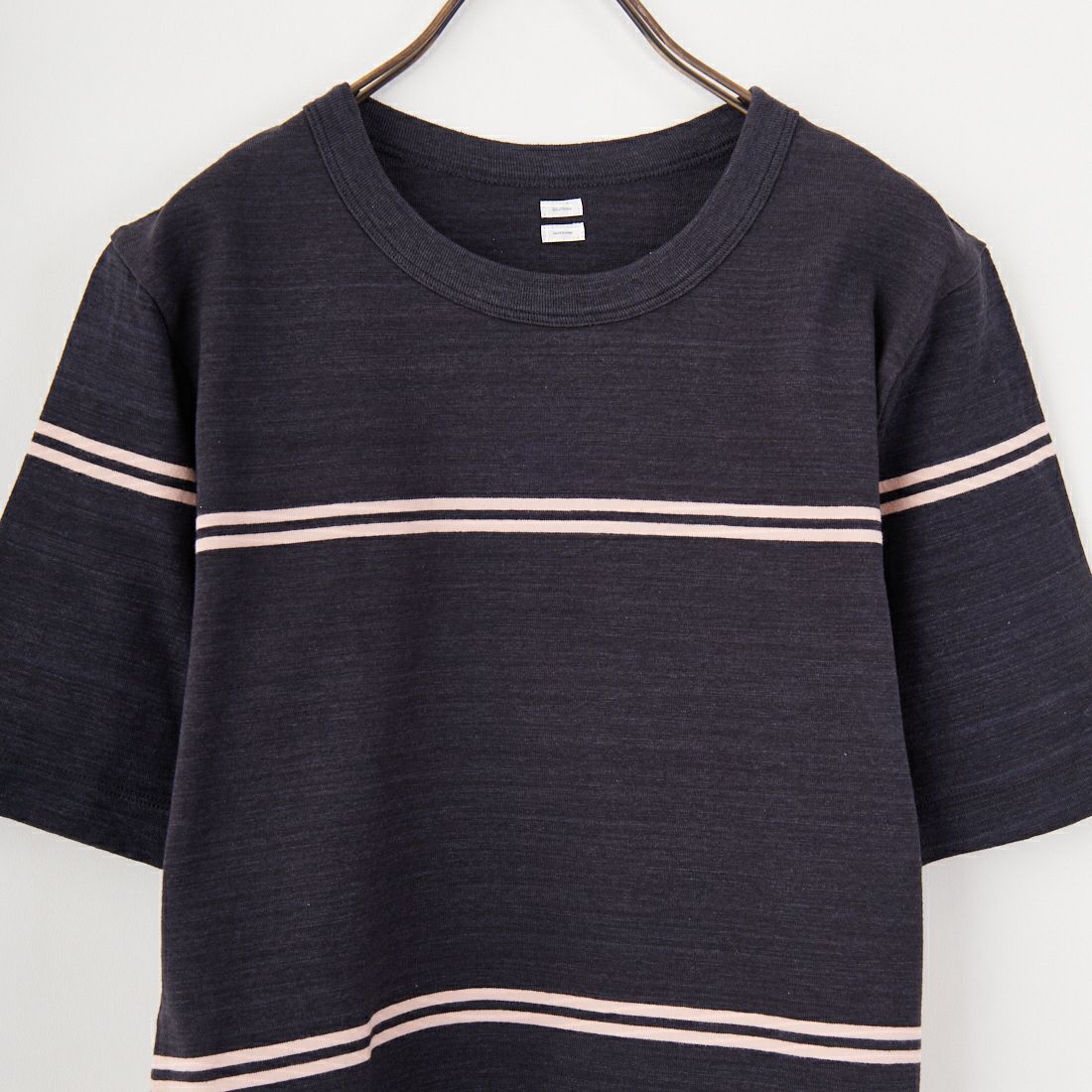 blurhms [ブラームス] ボーダーコンパクトTシャツ [BHSW25S1BDR] 03 N.BK/P.